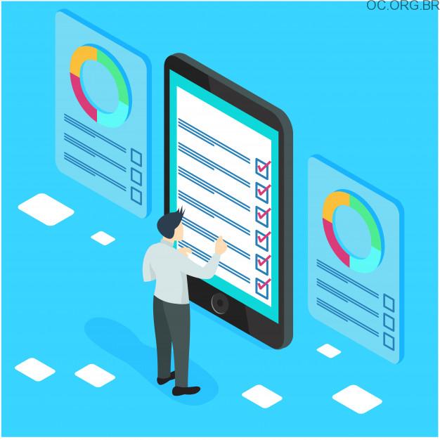 pessoa verificando se a pesquisa esta completa no Google Opinion Rewards